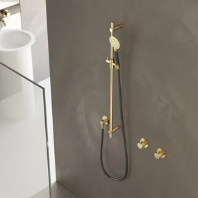 Hotbath Cobber Glijstang 90cm met handdouche Chroom M308