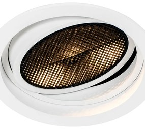 Set van 6 Moderne inbouwspot wit verstelbaar - Coop 111 Honey GU10 Binnenverlichting Lamp