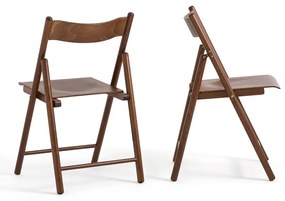 Set van 2 klapstoelen van beukenhout en gefineerd hout, Panni