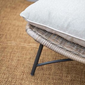 Garden Impressions Selene loungestoelen vintage willow - Mati bijzettafel Ø50x48 cm