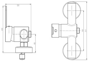 Schutte ATLANTA ééngreepsmengkraan douche, chroom