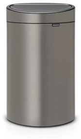 Brabantia Touch Bin Afvalemmer - 40 liter - kunststof binnenemmer - platinum 114908