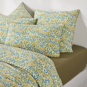 Kussensloop in gewassen katoen, bloemenprint, HANOI