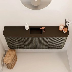 Mondiaz Joya 115cm toiletmeubel ronding links/rechts shadow met wastafel faye midden 1 kraangat urban