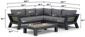 Hoek loungeset 5 personen Aluminium Grijs  Santika Furniture Santika Yovita