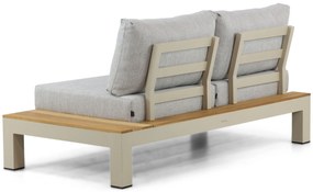 Loungeset 5 personen Aluminium/Teak Taupe Lifestyle Garden Furniture Vittoria