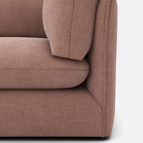 Modulaire 3-zitsbank in gestructureerde stof, Malo