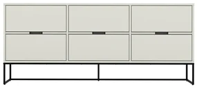Tenzo Lipp Scandinavisch Dressoir Wit - 176x43x76cm.