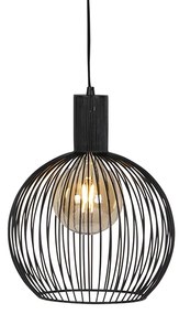 Design ronde hanglamp zwart 30 cm - Dos Modern, Design E27 Binnenverlichting Lamp