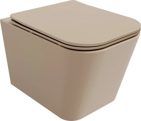 Mexen Teo WC-pot Rimless met soft-close slim zitting, duroplast, cappuccino mat - 30854064