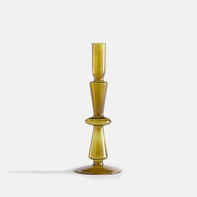 Kandelaar in glas H25 cm, Chilava