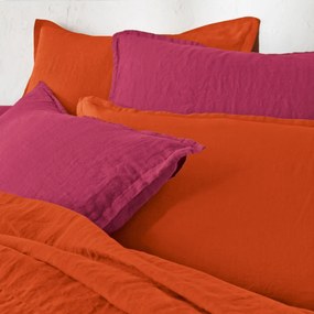 Hoeslaken in gewassen linnen, omslag 35 cm, Linot
