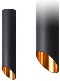 MODERNE PLAFONDLAMP ZWART GOUD 30 CM APP572-1C