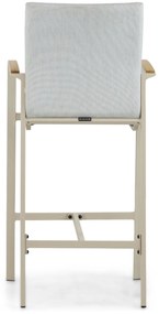Barstoel Aluminium/textileen Taupe-naturel-bruin Lifestyle Garden Furniture Brandon