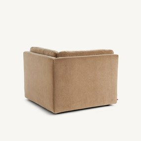 Modulaire 90° hoek in stonewashed fluweel, GIULIANO