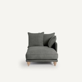 Long chair in katoen/linnen, LAZARE