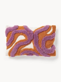 Handgetufte kussenhoes Jiri met getufte design