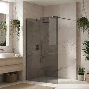 Walk-in douchewand Rea Flexi Grey / Titan 80