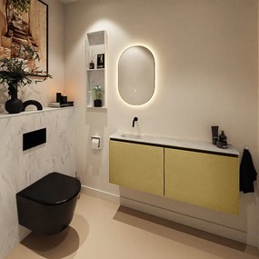 Mondiaz Ture DLux toiletmeubel 120cm oro met wastafel opalo links zonder kraangat