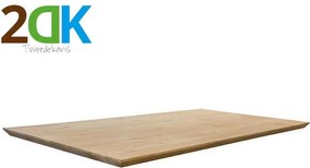 Tweedekans - Tafelblad eiken Castle Line verjongd - 200 x 100 cm - Dikte 4,5 cm
