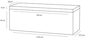 Differnz Somero badmeubelset 120cm antraciet