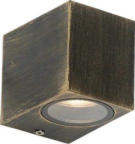 Moderne wandlamp antiek goud IP44 - Baleno