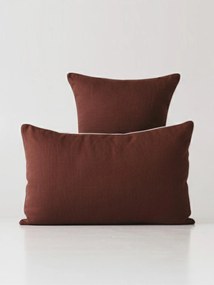 Linnen kussenhoezen Chocolate White, 2-delig