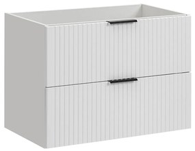 Comad Adele White FSC onderkast met ribbelfront 80cm wit mat