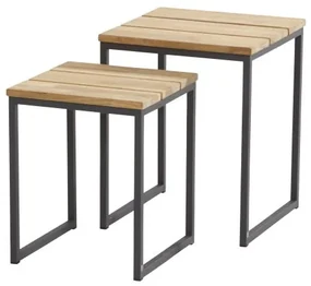 4 Seasons Outdoor | Essence salontafel klein Bijzettafel antraciet weerbestendig