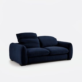 3-zits slaapbank in gemêleerd polyester, met hoofdsteunen, ISLA