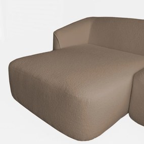 Hoekbank - Evora - links - stof now or never taupe 16