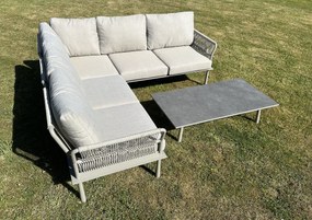 DATHO OUTDOOR Hoek Loungeset - Trino - Aluminium - Datho Outdoor - Beige