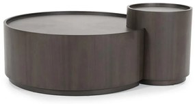 Eleonora Max Walnoot Salontafel Set Rond