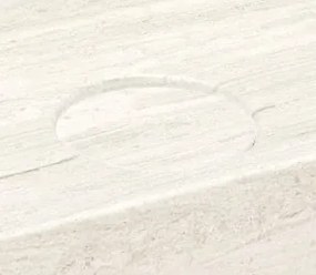 Saniclear White Travertin afvoerplug