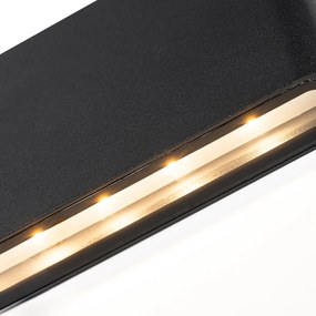 Buiten wandlamp zwart incl. LED met huisnummers IP54 - Kandi Modern, Design IP54 Buitenverlichting