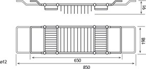 Eastbrook Solid badbrug chroom