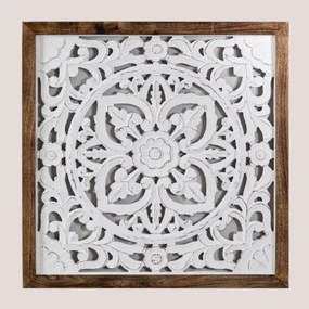 Decoratief Houten Paneel (64x66 Cm) Narmadas A - Sklum