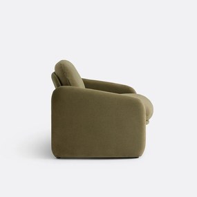 Gestoffeerde fauteuil, mat fluweel, Bellagio