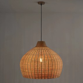 Hanglamp in gevlochten bamboe, Ø60 cm, Vani