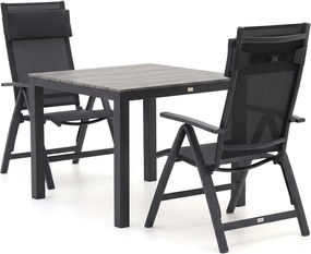 Diningset Bellagio | 2 personen | Tuinset polywood | 3-delig | Kees Smit Tuinmeubelen
