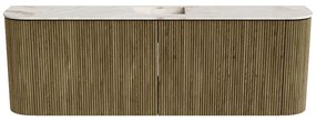 Mondiaz Joya DLux 125cm toiletmeubel ronding links/rechts dusk met wastafel faye midden 1 kraangat frappe
