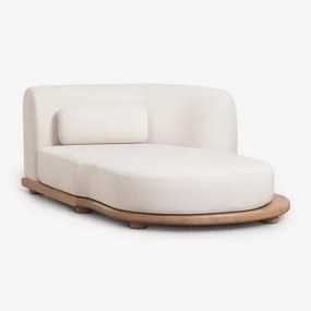 Rechtse Chaise Longue Module Voor Modulaire Tuinbank Van Acaciahout Gerard Lichte Acaciekleur - Sklum