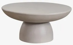 Ronde Tuintafel Ø70 Cm In Cement Zenadia Zand Grijs - Sklum
