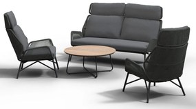 4 Seasons Outdoor Carthago loungeset platinum met Valetta tafel      antraciet weerbestendig