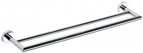 Sapho X-Round dubbele handdoekhouder type 1 65cm chroom