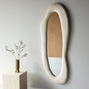 Organische Spiegel Beige - 66x66cm
