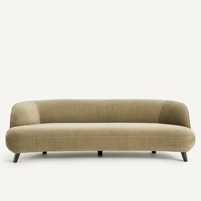 5-zits bank in linnen fluweel, Rosebury, ontwerp Emmanuel Gallina