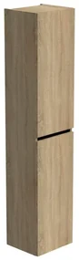 Thebalux hoge kast 165x35x29 2x dichte deur 1x greeplijst mat zwart links draaiend t.b.v. Type 1/3/5/9 7TY35075NA