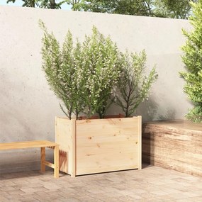 vidaXL Plantenbak 100x50x70 cm massief grenenhout