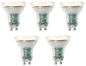 Set van 5 GU10 LED lamp schemersensor 3W 200 lm 2700K